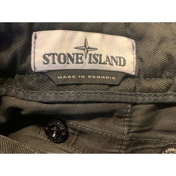Stone Island Pants Size 29 x 33 Utility Mens Cargo Black Stretch Tapered EUC - Picture 9 of 13